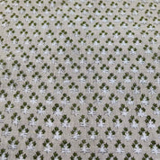 Handmade upholstery Block Print floral linen fabric Fabric - Kesariya