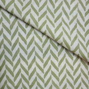 Hand Block Print Pure Cotton Linen Fabric Home Decor - Stripe Scale