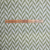 Hand Block Print Pure Cotton Linen Fabric Home Decor - Stripe Scale