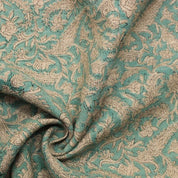 Premium Quality Hand Block Print Sage Green & Beige -Black Forest