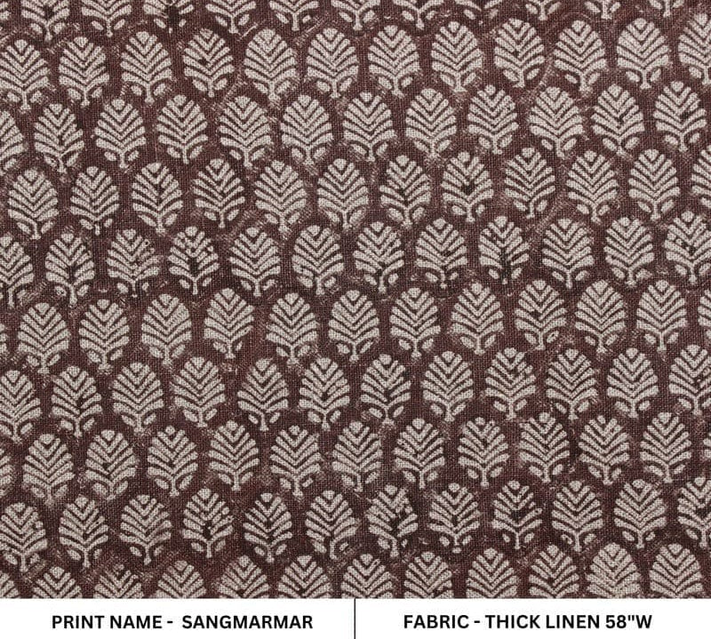 Premium-HandBlockPrintBrown-ThickLinenFabric-SangmarmarJaal_1.jpg
