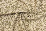 Hand Block Print Pure Linen Fabric For Interior Space - Junglee Ghass