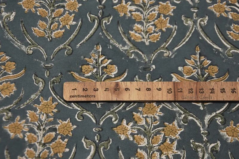 Handcrafted Block Print Thick Cotton Fabric For Curtain -Vishalpushp