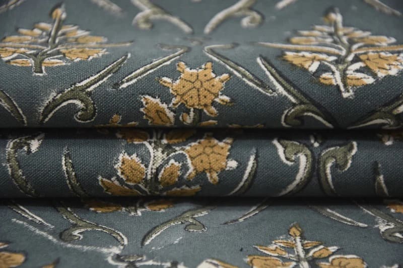 Handcrafted Block Print Thick Cotton Fabric For Curtain -Vishalpushp