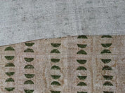 Artisan Made Block Print GreenThick Linen Fabric - Namastae