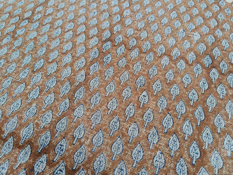 Artisan made Hand Block print Thick Linen Fabric- Charan Amrit
