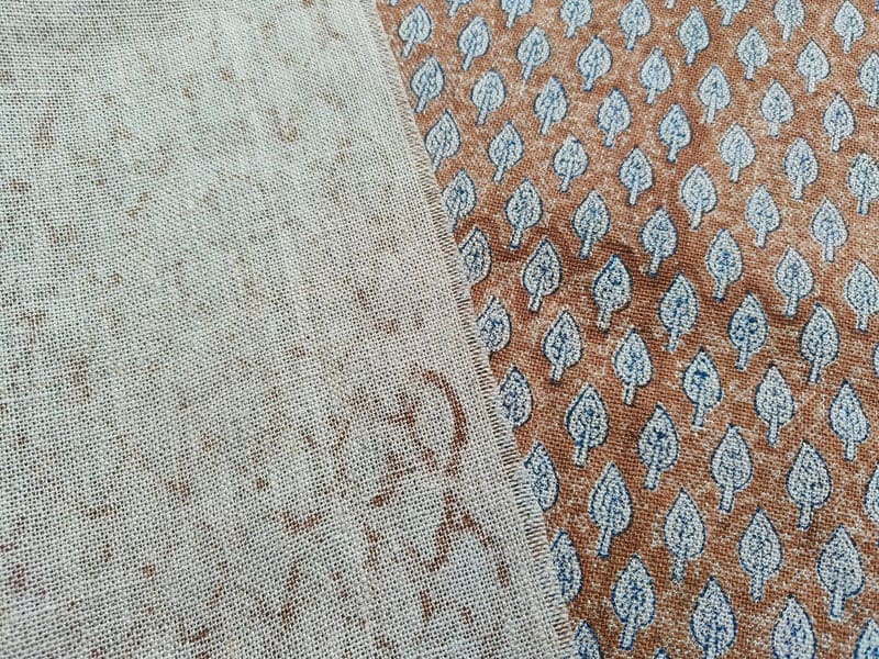 Artisan made Hand Block print Thick Linen Fabric- Charan Amrit