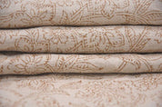 Hand Block Print Pure Linen Fabric Curtain & Cushions - Jarul