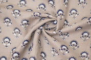 Hand Block Print Pure Linen Fabric For Stylish Dream Decor-Indrajeet