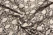 Handmade Block Print Thick Cotton Fabric - Ulta Kamal