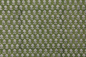 Hand Block Print Thick Cotton White Fabric - Tarangni