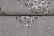 Rustic Handmade Block Print Thick Linen Fabric Cushion - Mangal Bela