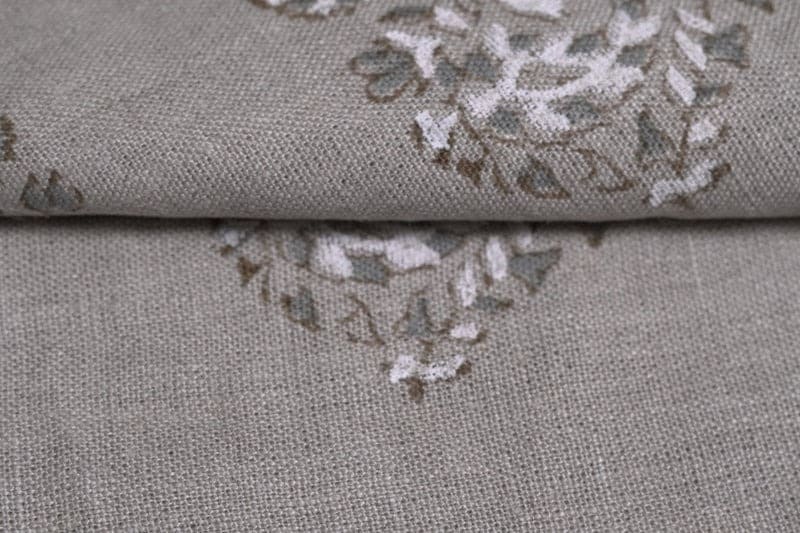 Rustic Handmade Block Print Thick Linen Fabric Cushion - Mangal Bela