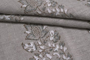 Rustic Handmade Block Print Thick Linen Fabric Cushion - Mangal Bela