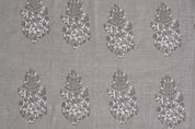 Rustic Handmade Block Print Thick Linen Fabric Cushion - Mangal Bela