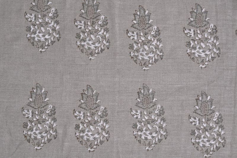 Rustic Handmade Block Print Thick Linen Fabric Cushion - Mangal Bela