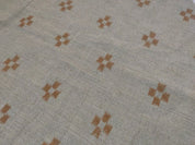 Hand Block print Viscose linen  fabric For Couch Pillow - Barfi