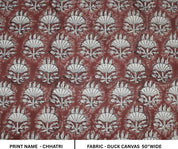 Linen Block Print Fabric 50 Inch Width Medium Weight Linen Beige Base Color Curtains and Drapes Upholstery Handmade Art Pillow Covers Tablecloths and Runners Bedding Tote Bag Lampshades Napkins by Fabritual