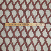 Linen Block Print Fabric Linen Blend 58 Inch Width Light Weight Linen Natural Base Color Curtains and Drapes Upholstery Handmade Art Tablecloths and Runners Bedding Tote Bag Lampshades Napkins by Fabritual