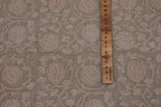 Linen Block Print Fabric 58 Inch Width Heavy Weight Linen Natural Base Color  Upholstery Handmade Art Pillow Covers Tablecloths and Runners Bedding Tote Bag Lampshades Napkins