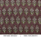 Aristan Hand Block Print Green Pure Linen Fabric Cushion – Mormukut