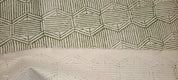 Aristan Thick Cotton Hand Block Print Beige Floral Fabric - Bambusa