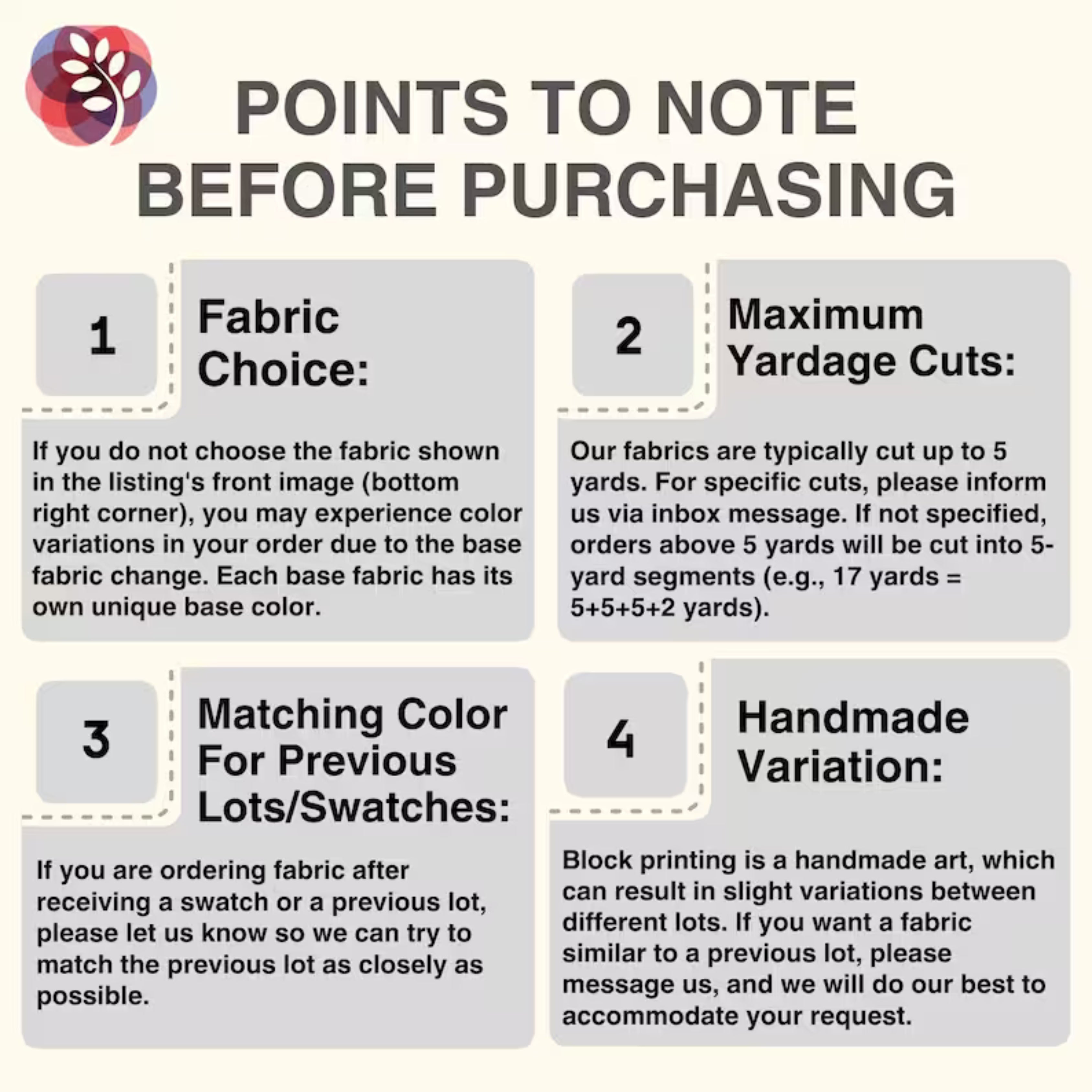 Points to Note Before Purchasing