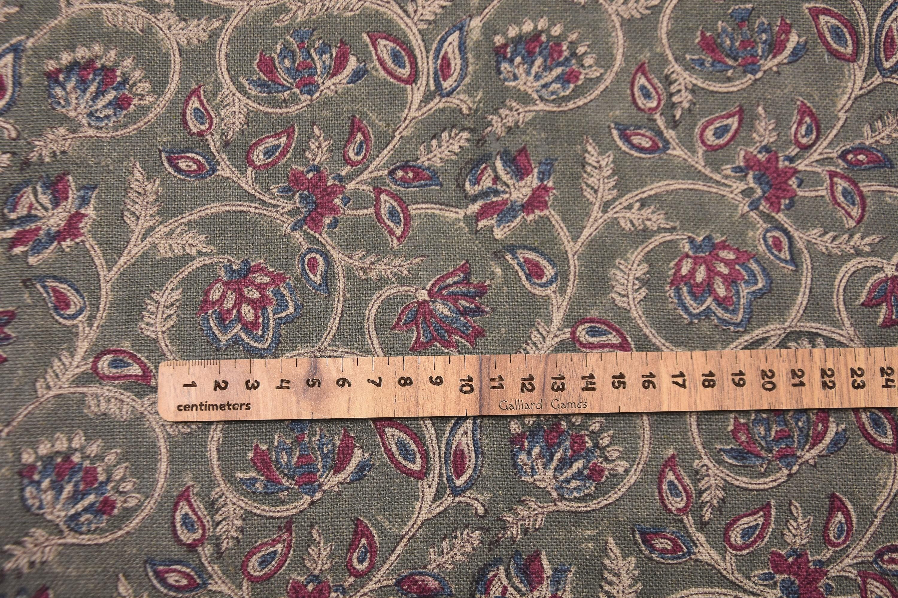 Pure linen block printed fabric for pillows and table runners
Hand block print floral linen for bohemian napkins and cushions
Indian design linen for rustic upholstery and decorative sets.