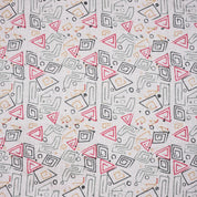 Indian Artisan Handmade Pink, Black & Beige Floral Pure Linen Custom Fabric for Sofa Cover || Akar