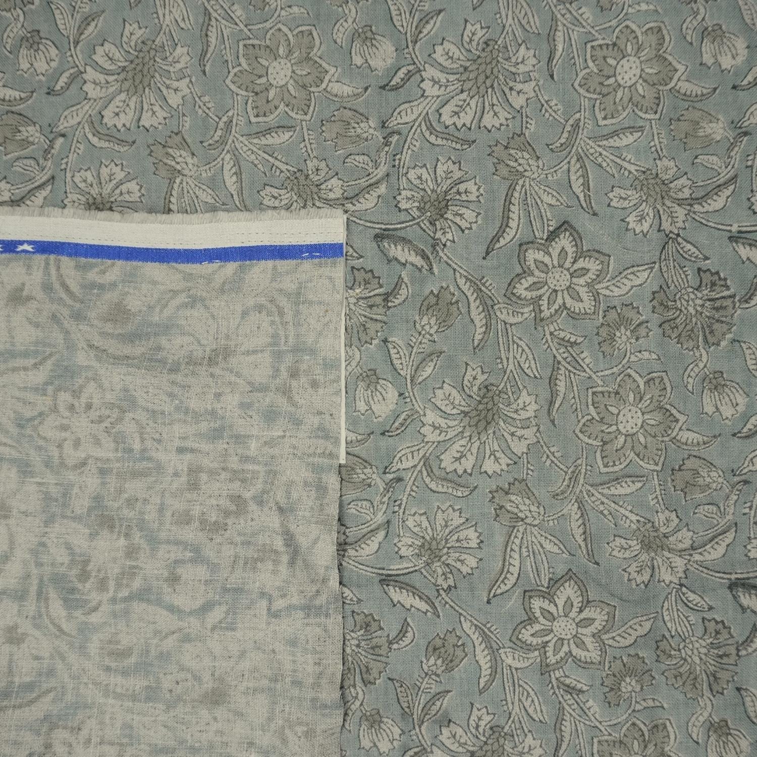 Linen Block Print Fabric 58 Inch Width Medium Weight Linen Natural Base Color Handmade Creative Design To Make Curtains and Drapes Upholstery Pillow Covers Lampshades Napkins by Fabritual