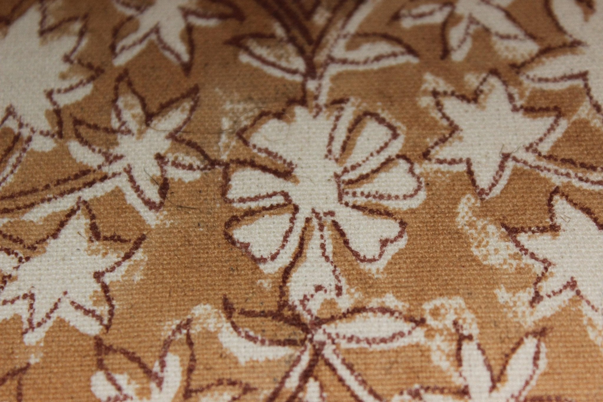 Cotton Block Print Fabric 50 Inch Width Medium Weight Duck Canvas Beige Base Color Curtains and Drapes Pillow Covers Tablecloths and Runners  Lampshades Napkins by Fabritual