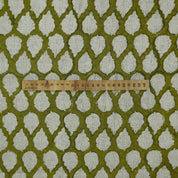 Block Print Fabric 58 Inch Width Light Weight Viscose Linen Natural Base Color and Floral Print Curtains and Drapes Pillow Covers Tablecloths and Runners Bedding Tote Bag Lampshades by Fabritual