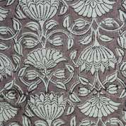 LINEN HAND BLOCK PRINT VISCOSE LINEN FABRIC FLORAL PRINTED PILLOW FOR COUCH AND SOFA - ULTA KAMAL