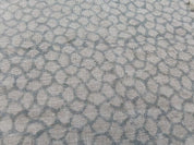 Eco-Friendly Hand Block Print Grey Thick Linen Fabric - Vintage