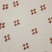 Eco-Friendly Hand Block Print Bronze Duck Canvas Fabric - Barfi