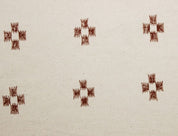 Eco-Friendly Hand Block Print Bronze Duck Canvas Fabric - Barfi