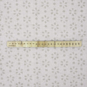 Handcrafted Gray Mini Rang Phool Print in Pure Linen Fabric 58" wide for Roman Shade