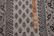 Linen Block Print Fabric 58 Inch Width Heavy Linen Natural Base Color Curtains and Drapes Upholstery Pillow Covers Tablecloths and Runners Bedding Tote Bag