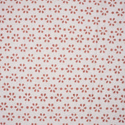 Indian Ancient Brown Champa Dot Block Print Pure Linen Fabric for Drapery and Upholsterty