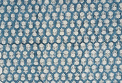 Hand Block Print Beige Tulsi Buti Pillow Cover – Thick Linen Fabric