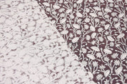 Handcrafted Block Print Floral Linen Fabric Curtain - Pishta