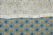 Handcrafted Block Print Yellow Thick Linen Cushion Fabric - Titlee