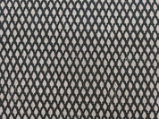 Handmade Artisan Black Floral Printed Fabric in Pure Linen - Khushbu