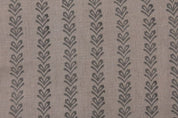 Handmade Block Print Grey Floral Thick Linen Fabric - Tribal Arrow