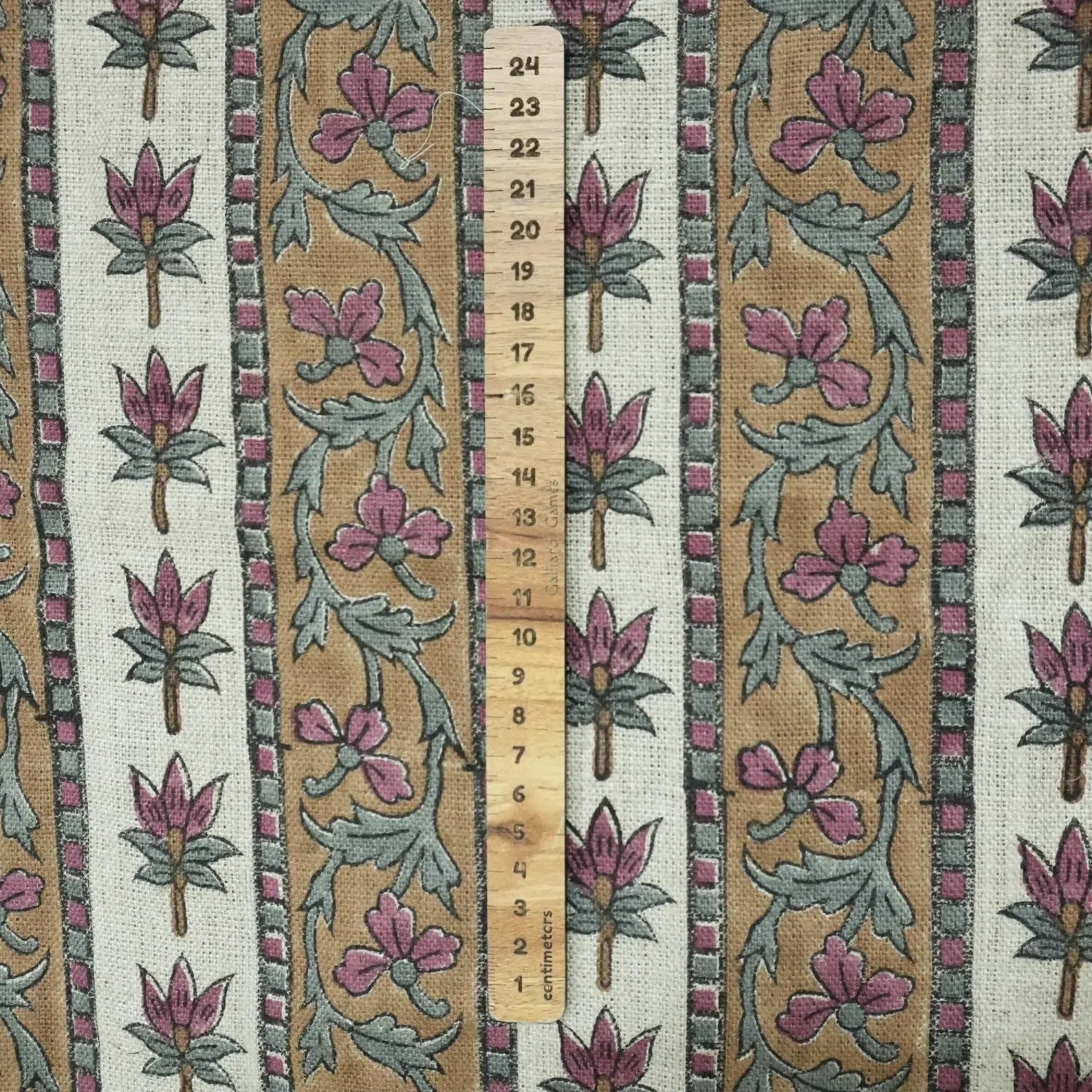 Block Print Thick Pure Linen Bedroom Decor Fabric || Lakshmi