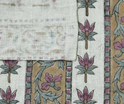 Block Print Thick Pure Linen Bedroom Decor Fabric || Lakshmi