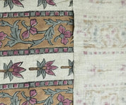 Block Print Thick Pure Linen Bedroom Decor Fabric || Lakshmi