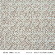 Artisan Made Gargi Block Print Linen Blend Decor Fabric