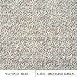 Artisan Made Gargi Block Print Linen Blend Decor Fabric
