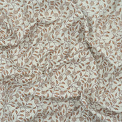 Artisan Made Gargi Block Print Linen Blend Decor Fabric